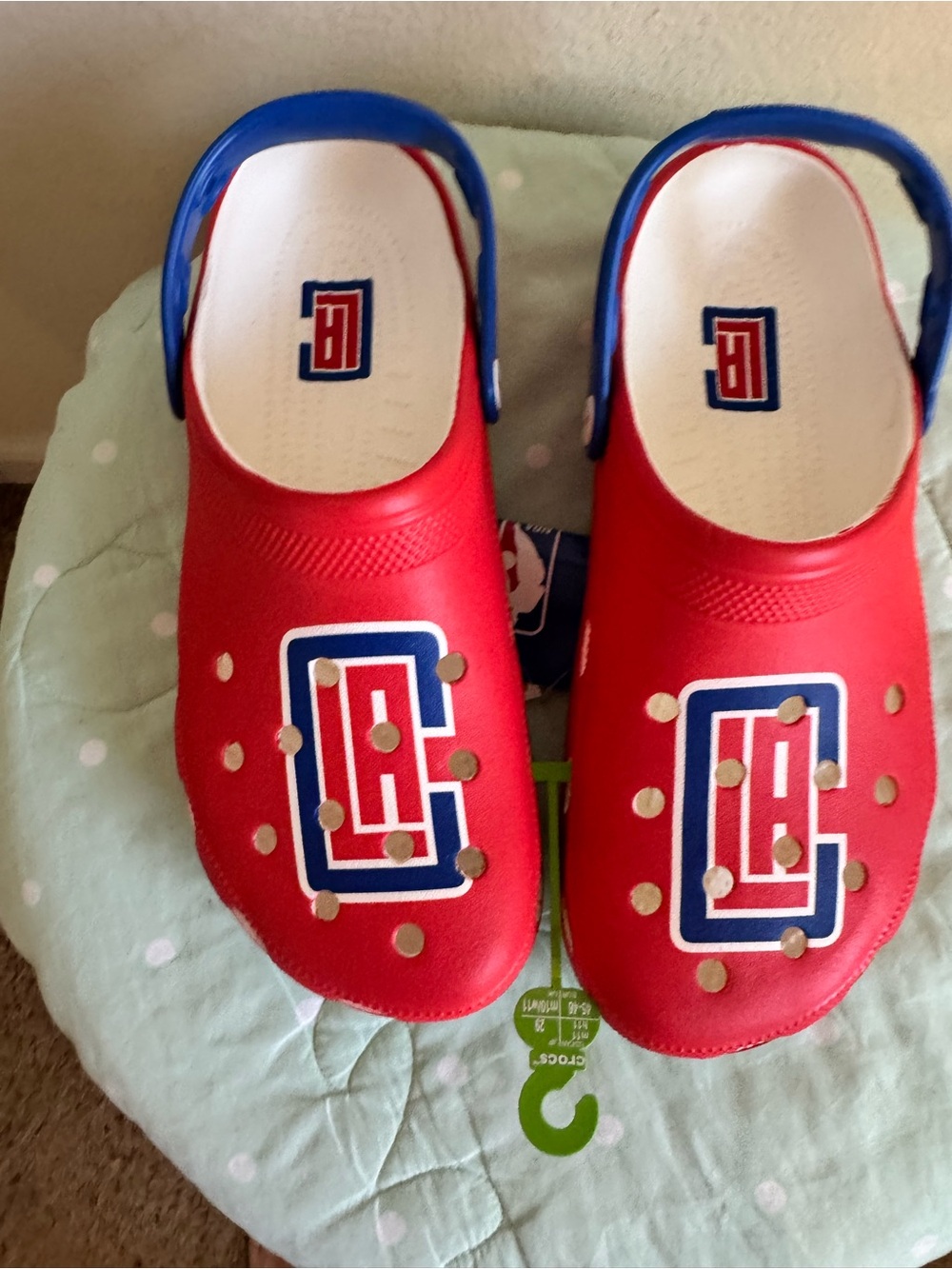 NWT CROCS Los Angeles Clippers NBA Classic Clogs size 11